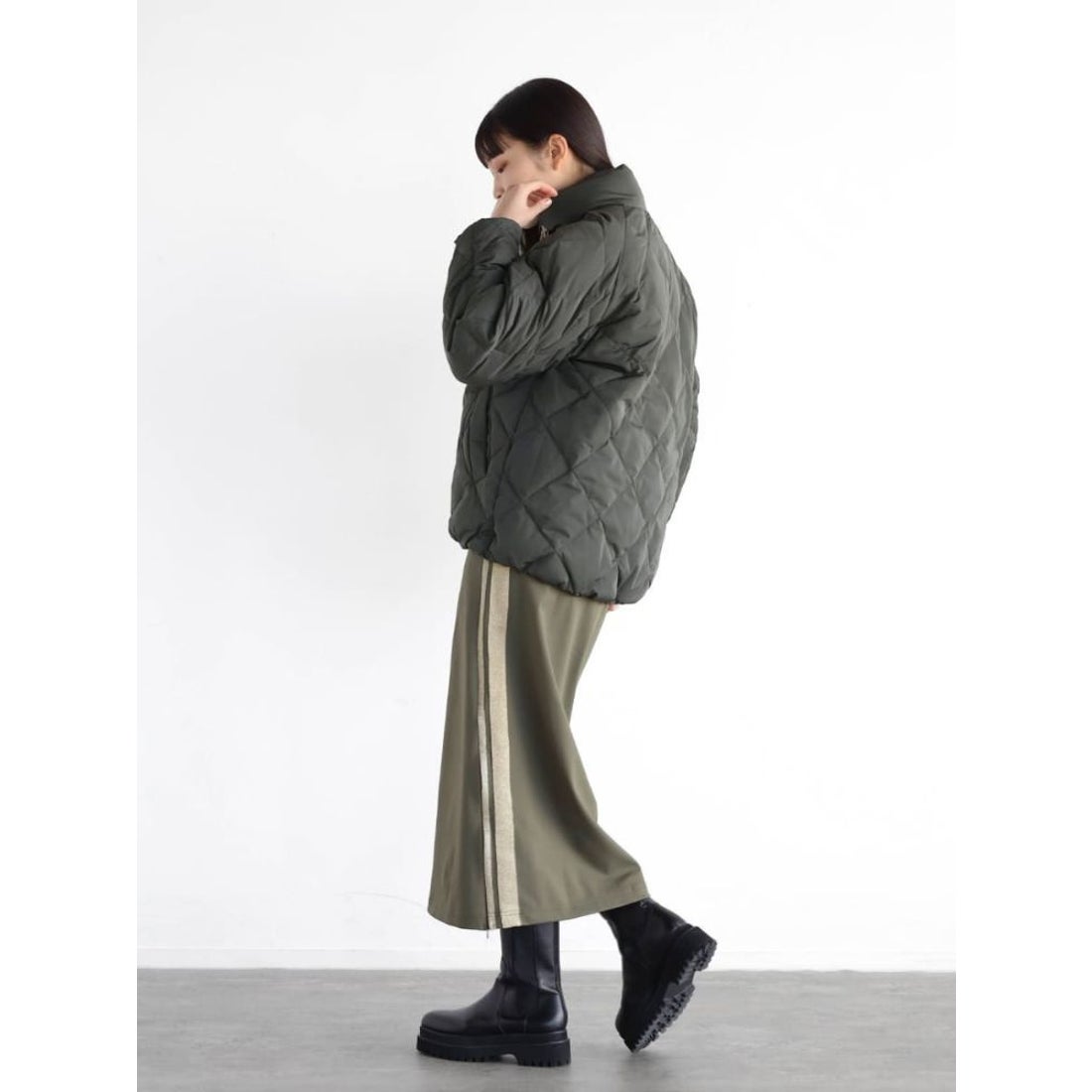ラディエイト RADIATE ハイネックキルティングダウンジャケット