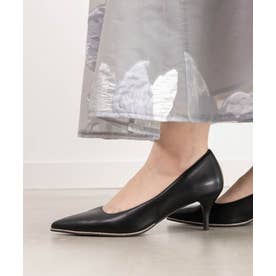 ランダ RANDA グリッターピースヒールパンプス （BLACK