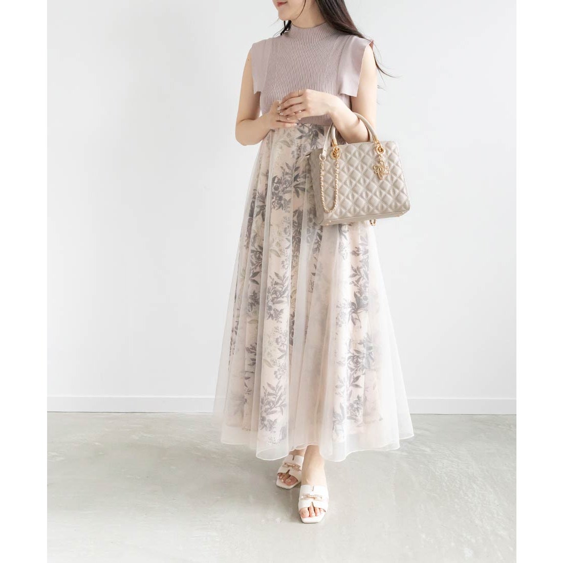 ランダ RANDA 2WAYキルティングミディバッグ （IVORY） - ファッション