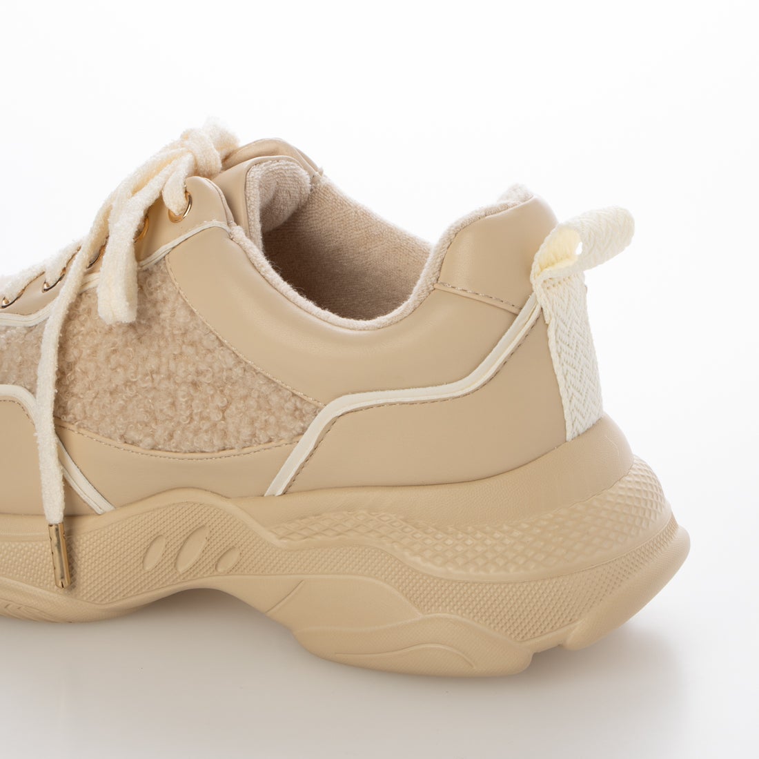 ランダ RANDA ボリュームソールボアスニーカー （BEIGE