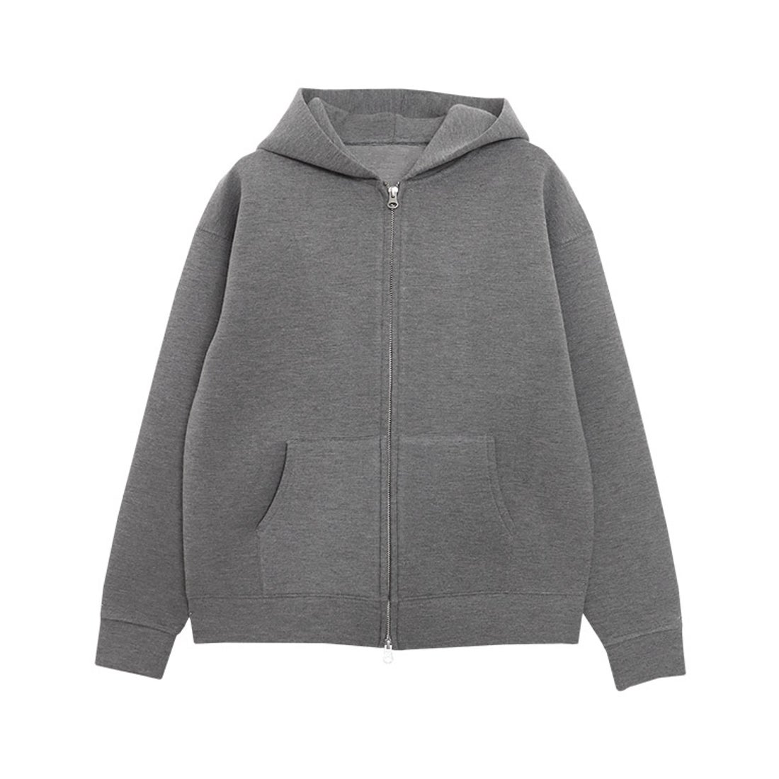 ラス RASW ダンボールダブルジップパーカー （杢チャコール