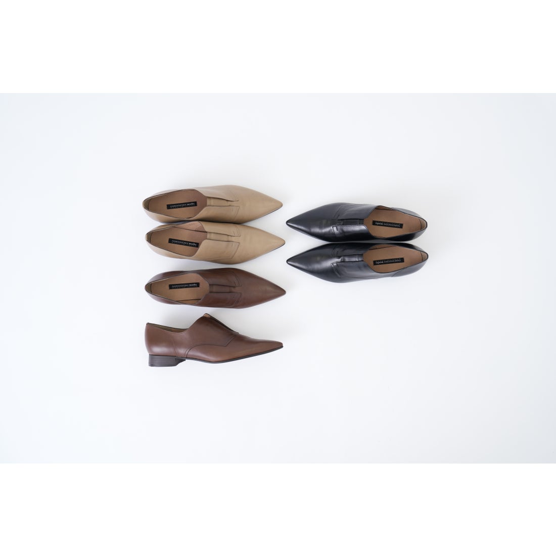 ラボ キゴシ ワークス RABOKIGOSHI works 2cm本革ポインテッドトウ