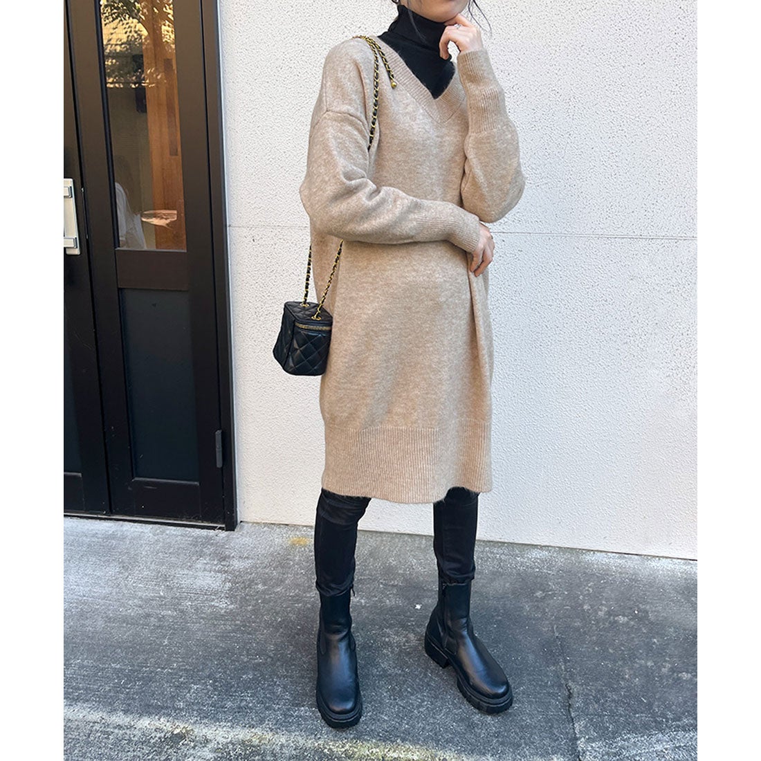 リアルスタイル REAL STYLE チュニック ワンピース レディース 長袖 秋