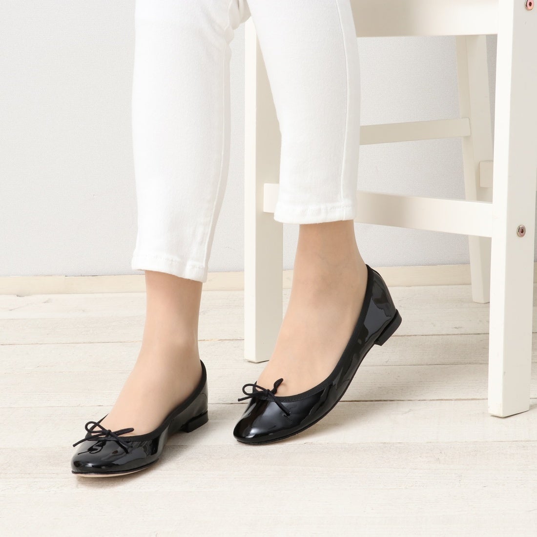 Repetto 〇レペット repetto CENDRILLON （ブラックエナメル） -靴