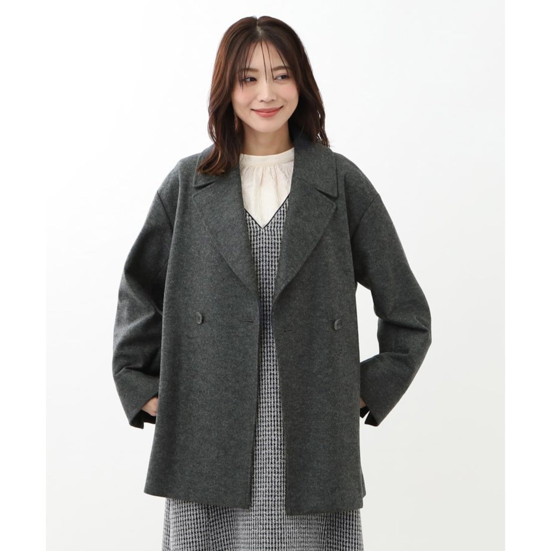 リフレクト Reflect 【WEB限定カラーあり】ウール混メルトンライク