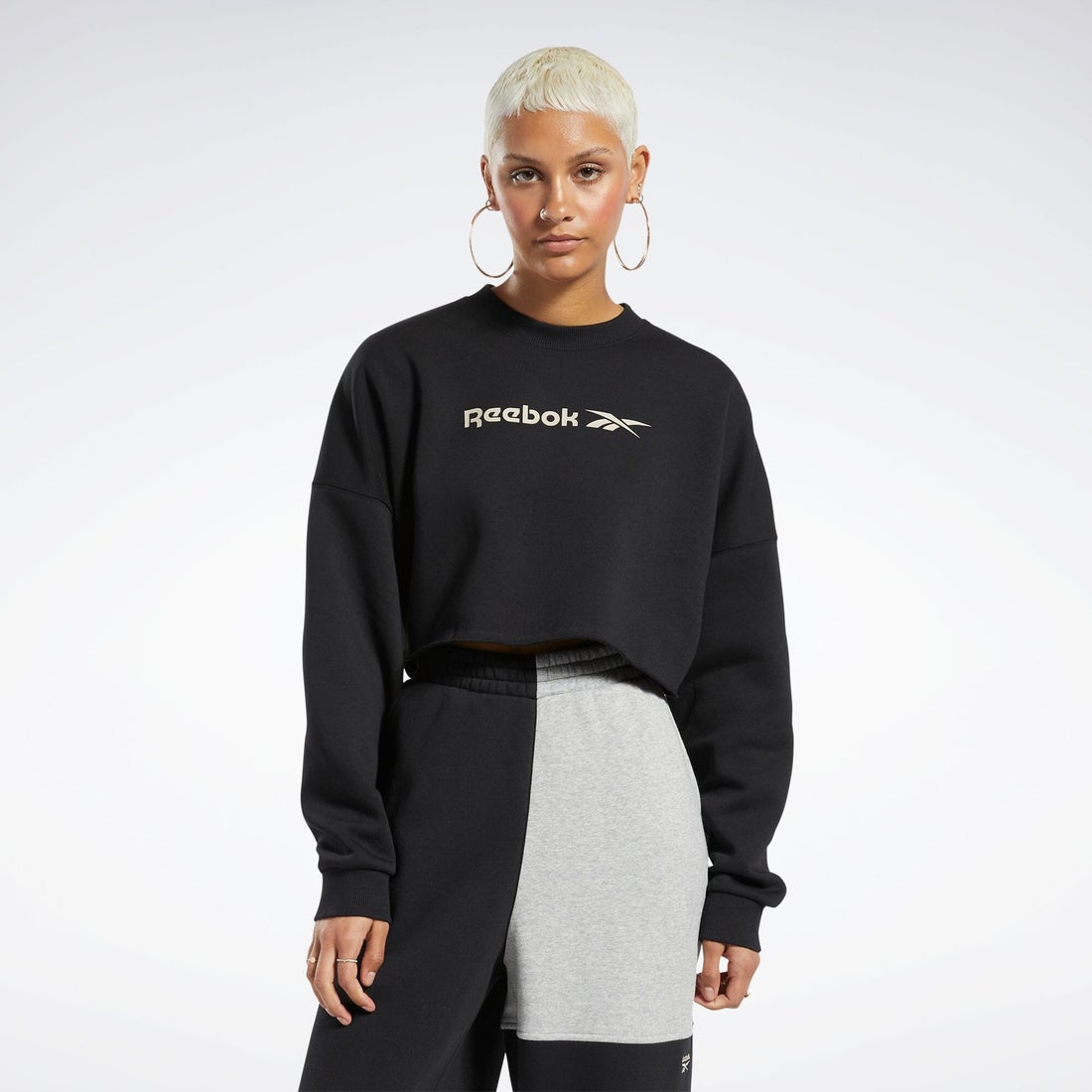 クロップド スウェットシャツ / CL RW CROPPED SWEATSHIRT（ブラック