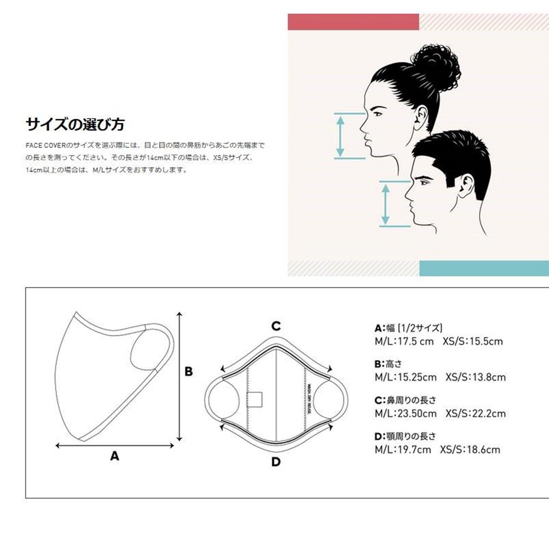 フェイスカバー3枚組 / Face covers 3-Pack 【返品不可商品】 -Reebok