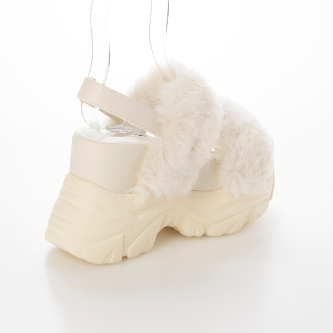 アールアンドイー R&E 【24AW新作】【R&E】厚底ラバーボリュームファー