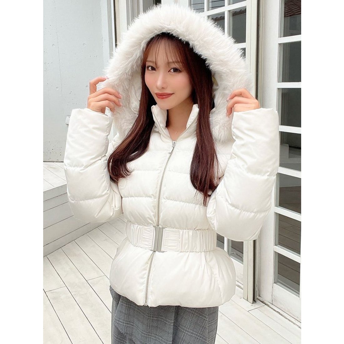 リゼクシー RESEXXY ショートダウンジャケット （WHT） -靴