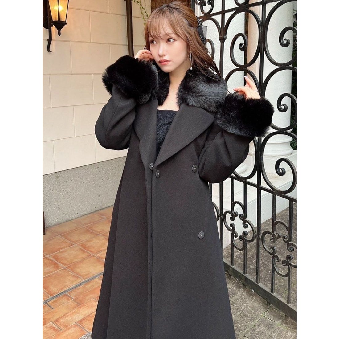 リゼクシー RESEXXY レディーファーコート （グレー） -靴