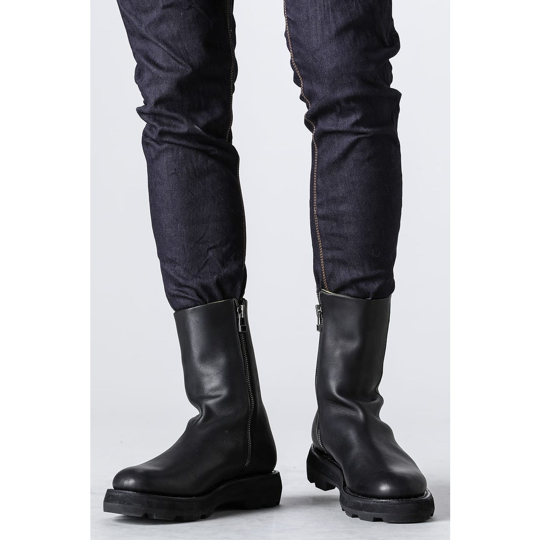 リップヴァンウィンクル RIPVANWINKLE SIDE ZIP BOOTS （Black） 通販