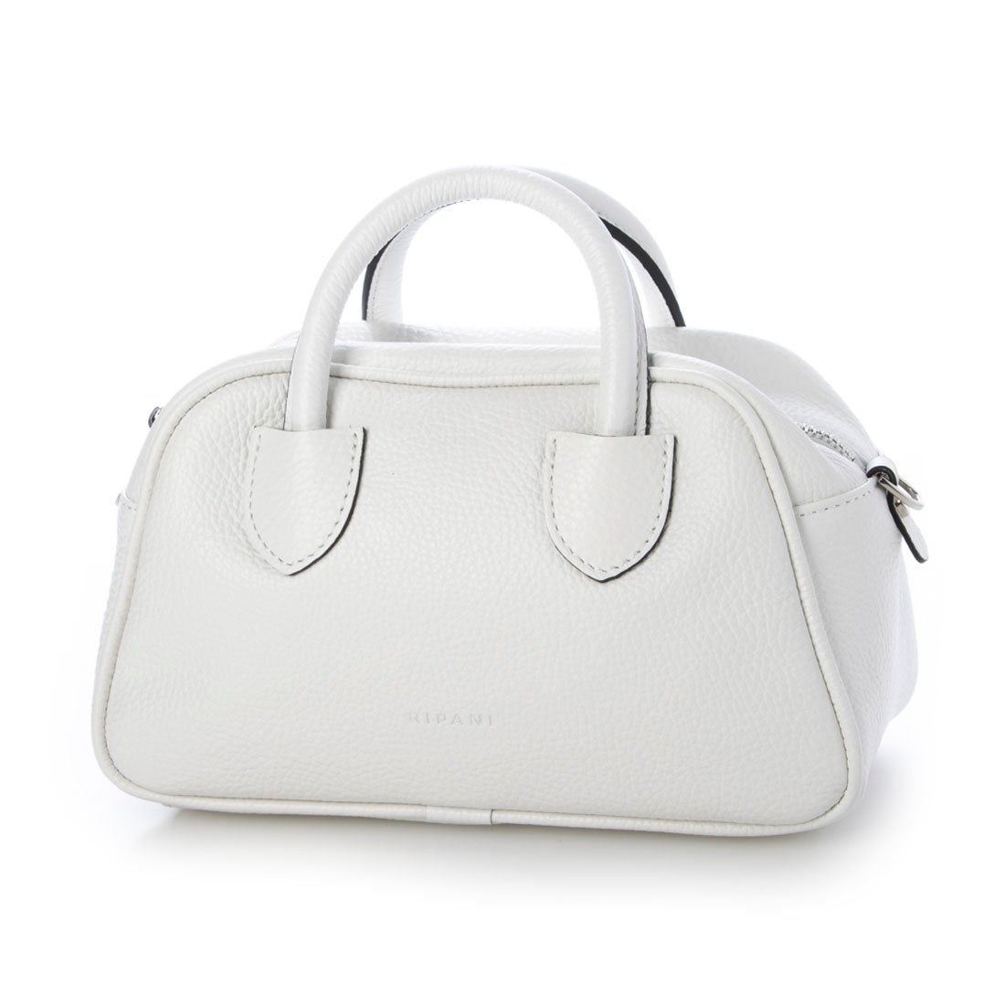 リパーニ RIPANI レザーミニボストンバッグ （ホワイト） -レディース