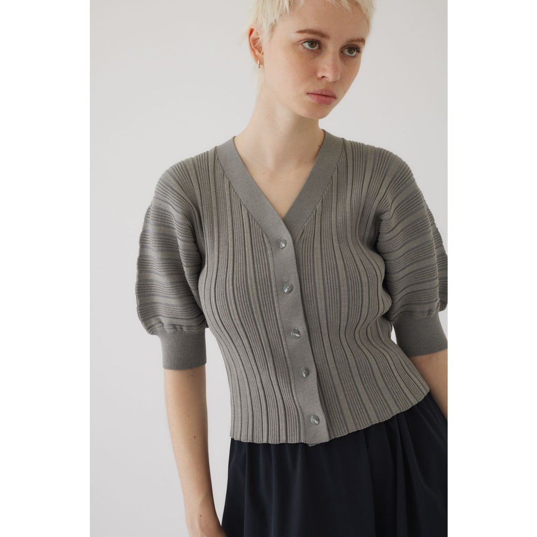 リムアーク RIM.ARK Rib knit dolman tops （GRY） - ファッション通販