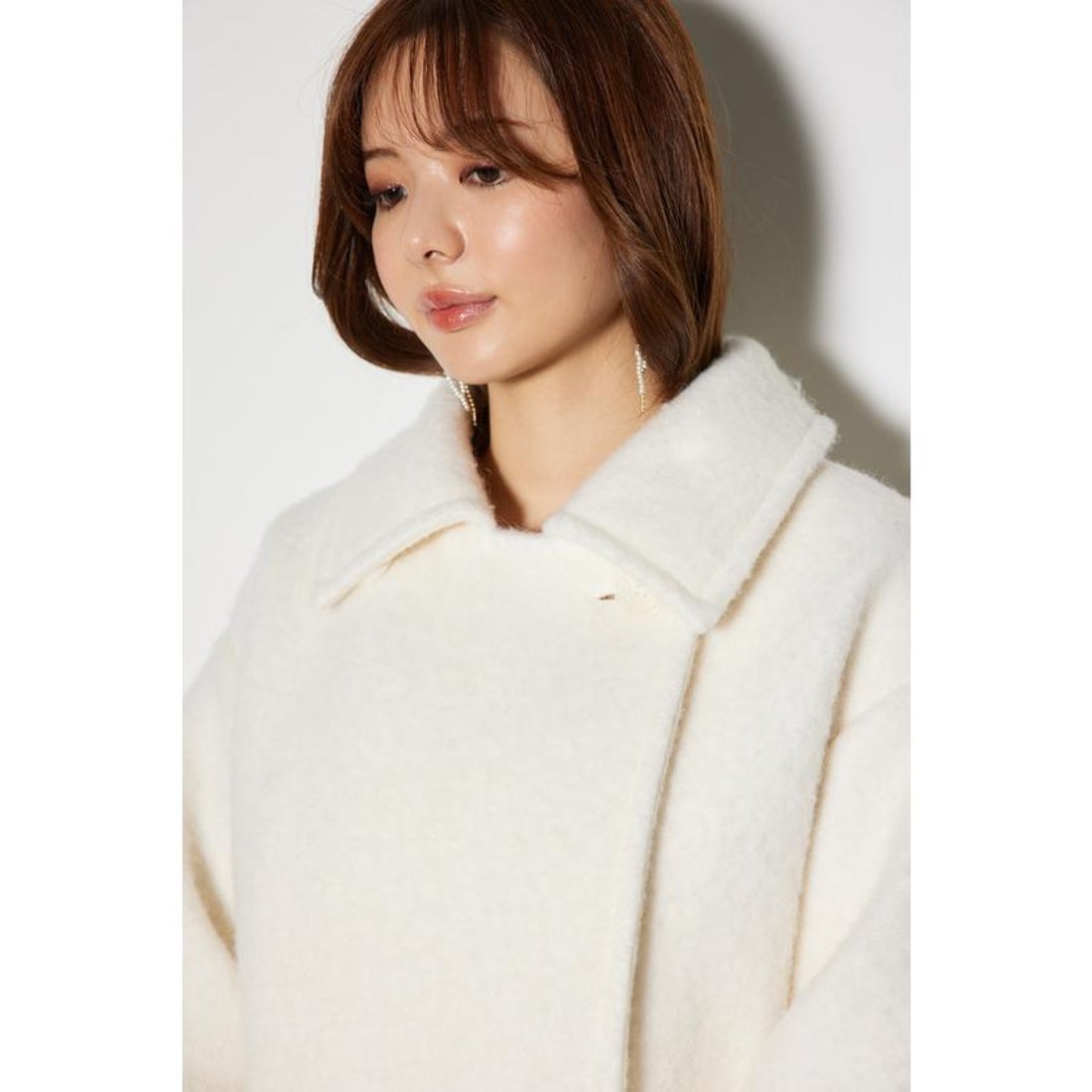 リエンダ rienda スライバーメニーウェイPコート （WHT