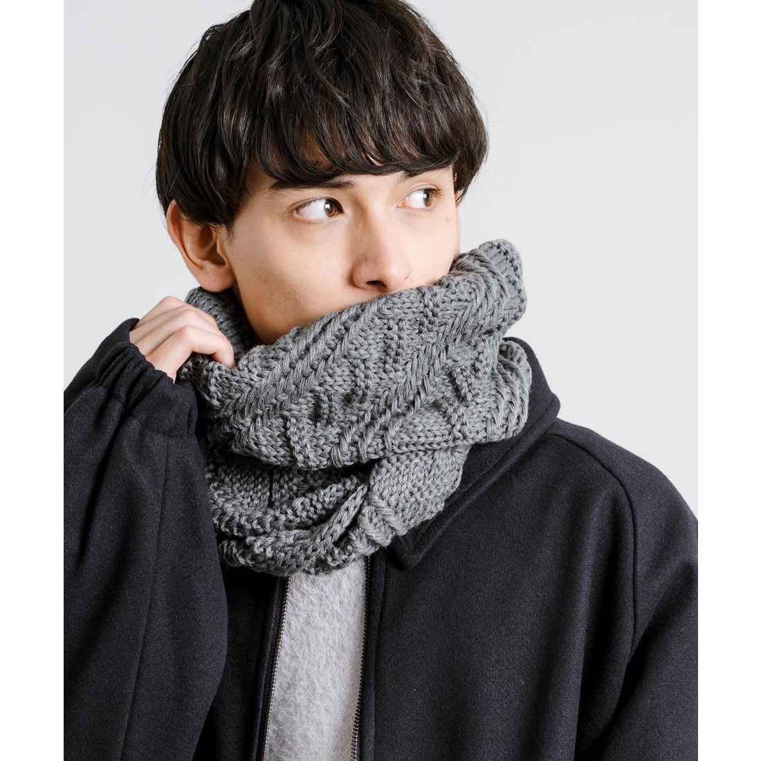 ロッキーモンロー Rocky Monroe スヌード ネックウォーマー ケーブル