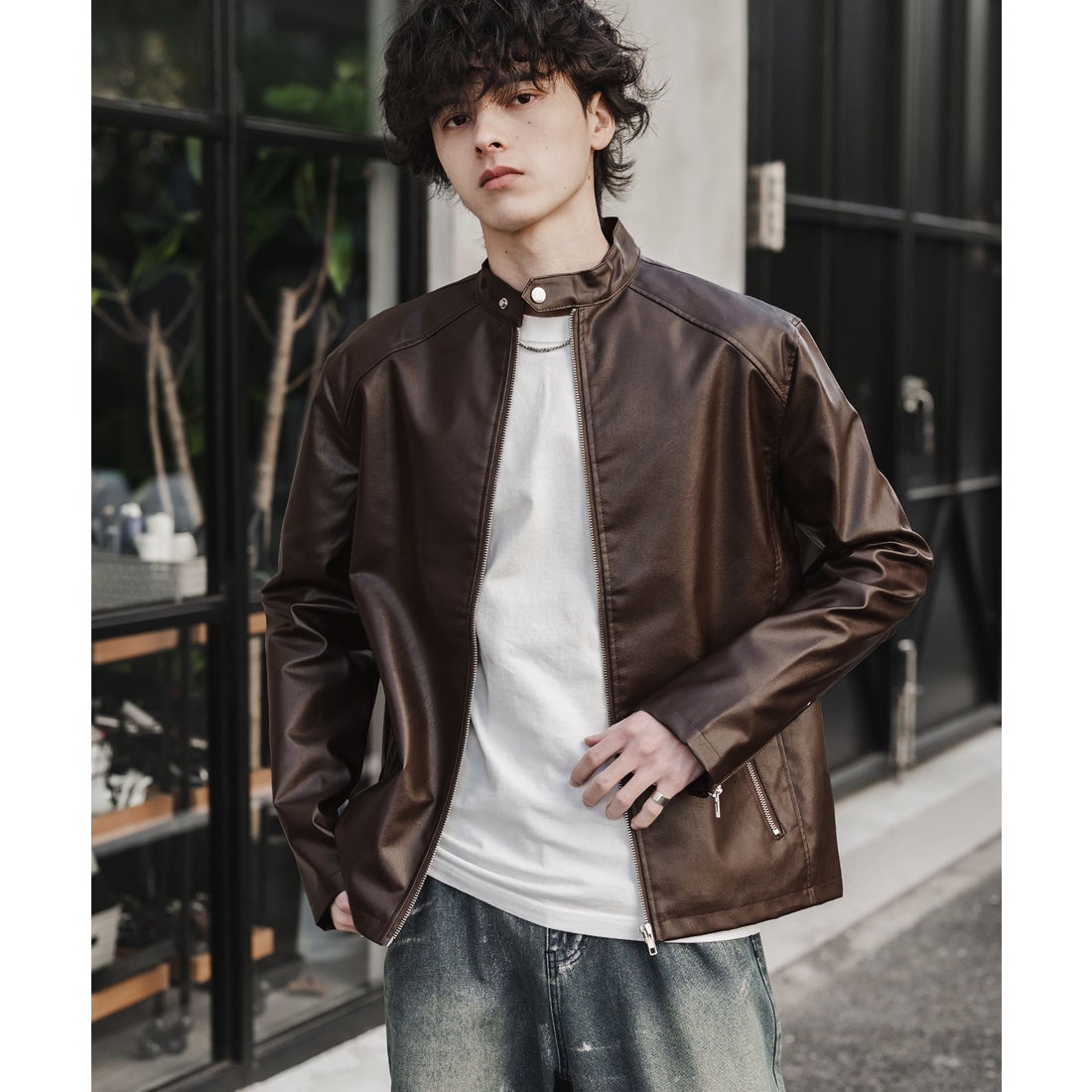 ロッキーモンロー Rocky Monroe レザージャケット シングルライダース