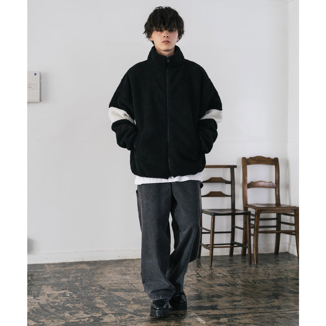 ロッキーモンロー Rocky Monroe ボアブルゾン フリースジャケット