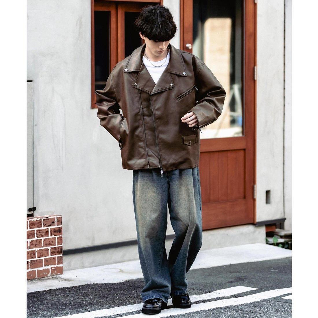 ロッキーモンロー Rocky Monroe レザージャケット ダブルライダース