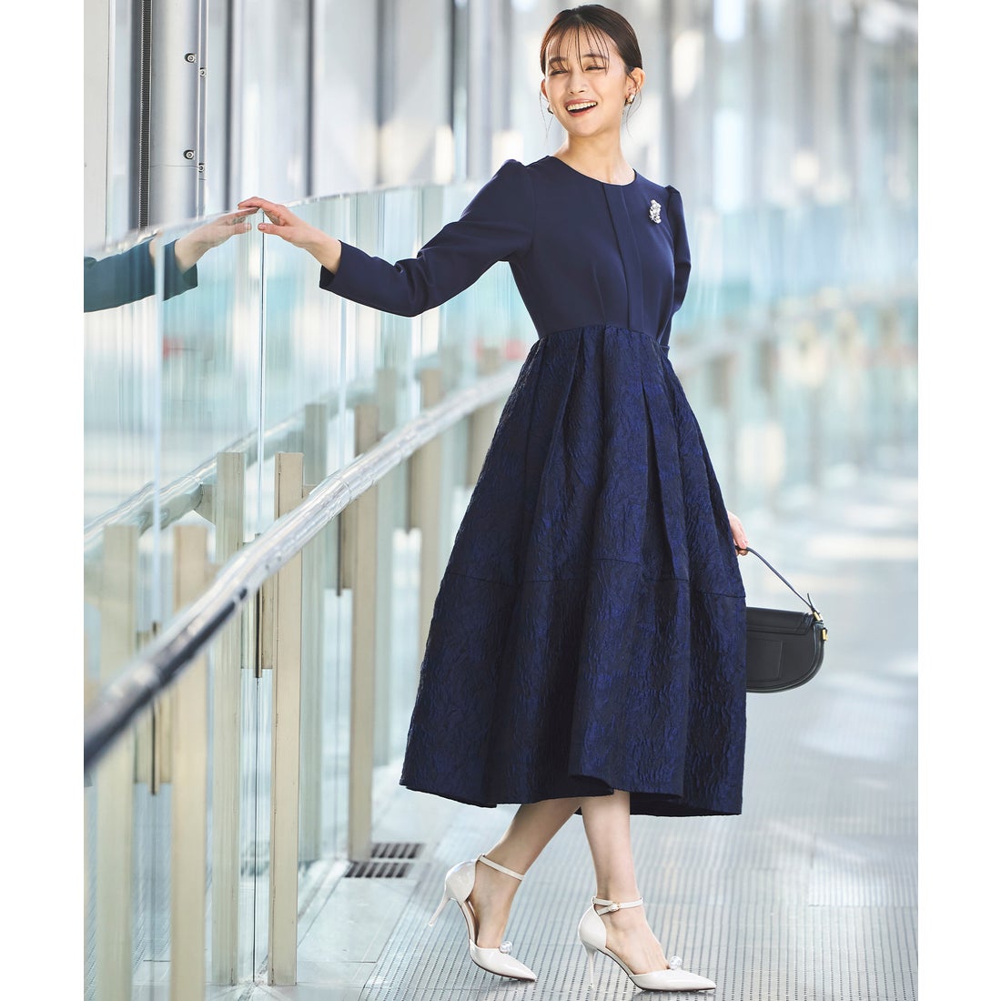 YOKOCHAN ヨーコチャン パールワンピース 新作 YOKO CHAN ヨーコチャン