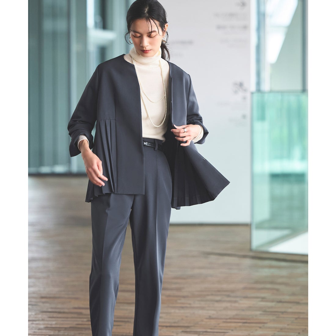 ルイルエブティック RUIRUE BOUTIQUE 2点セット ｜ サイドプリーツ