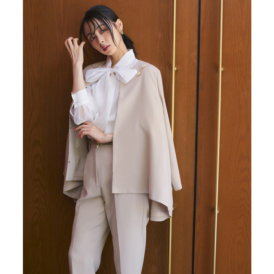 ルイルエブティック RUIRUE BOUTIQUE 2点セット ｜ ノーカラー フレア