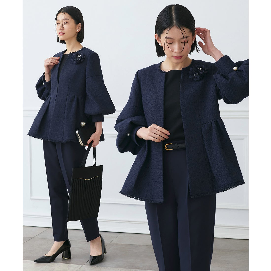 ルイルエブティック RUIRUE BOUTIQUE ストレッチ ｜ ノーカラー