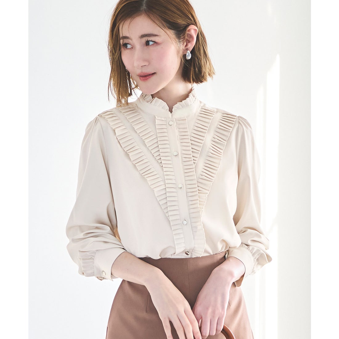 ルイルエブティック RUIRUE BOUTIQUE 洗える ストレッチ ｜ プリーツ