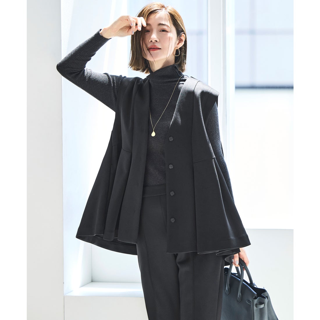 ルイルエブティック RUIRUE BOUTIQUE フレア ジレ ＆ フレアパンツ