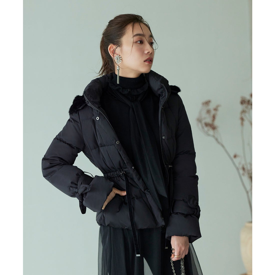 ルイルエブティック RUIRUE BOUTIQUE 洗える ｜ ラビットファーフード