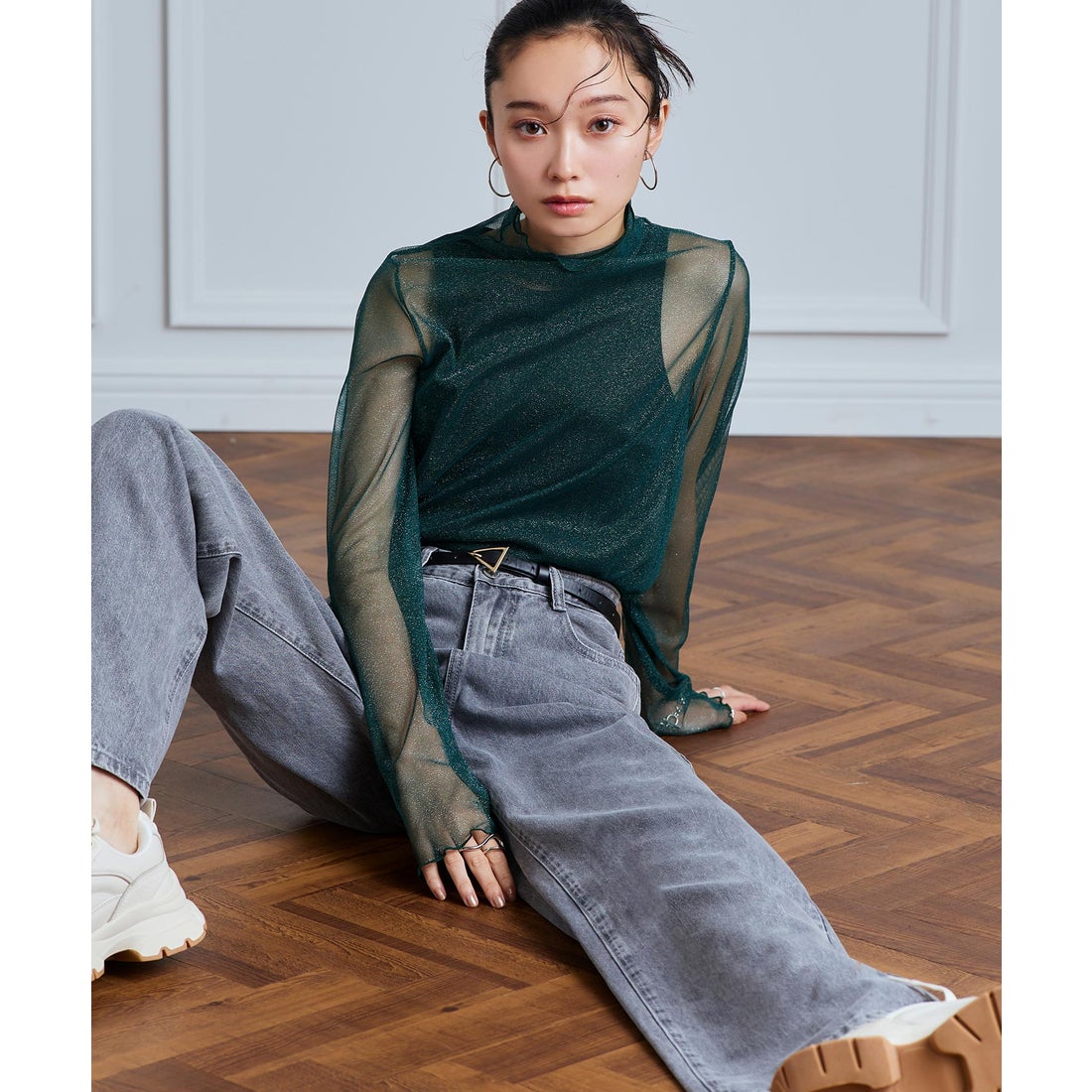 ルイルエブティック RUIRUE BOUTIQUE 洗える ストレッチ ｜ 肌見せ