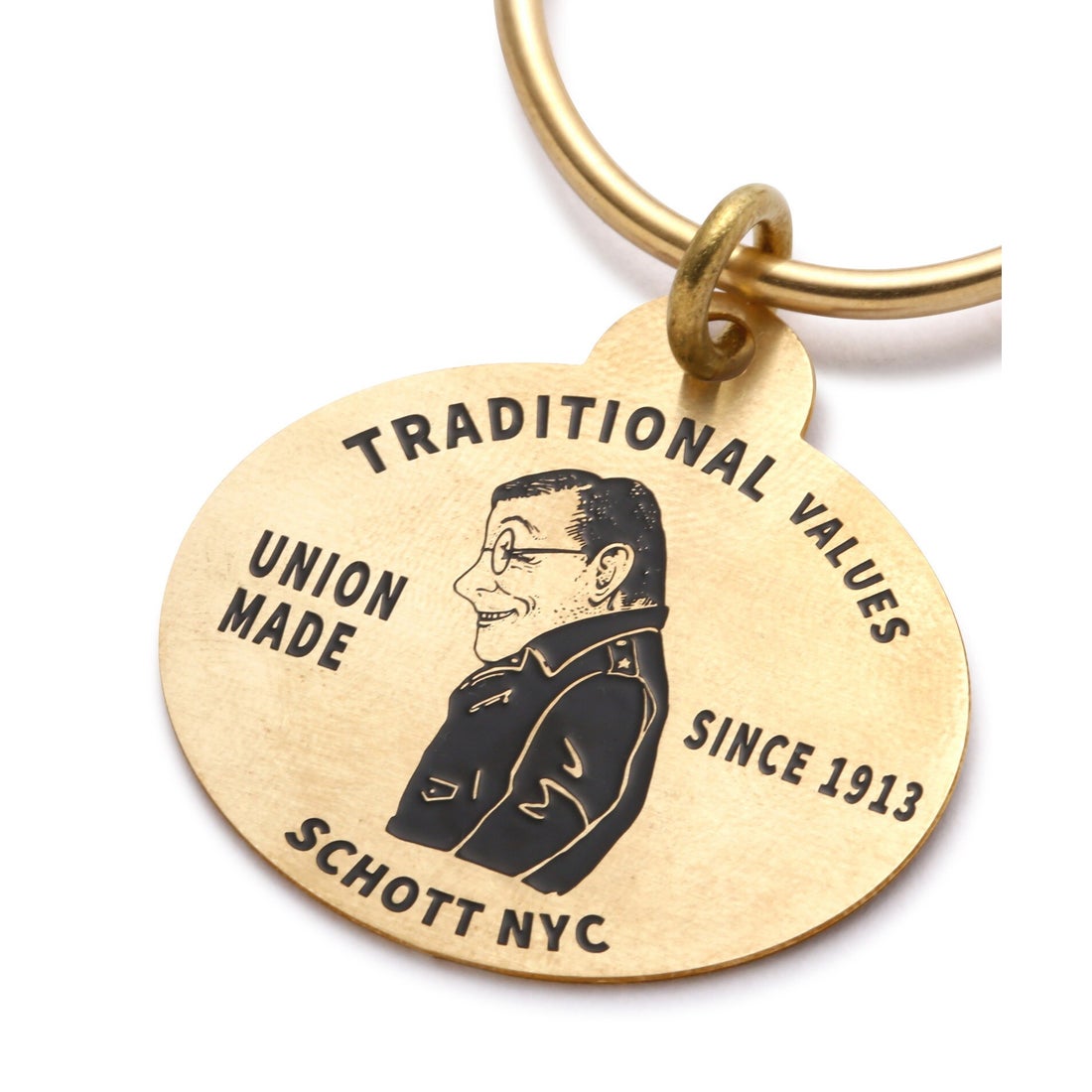 ショット Schott BRASS KEY RING/ブラス キーリング （ゴールド