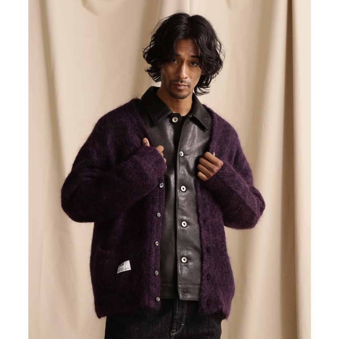 ショット Schott MOHAIR CARDIGAN/モヘアニット カーディガン
