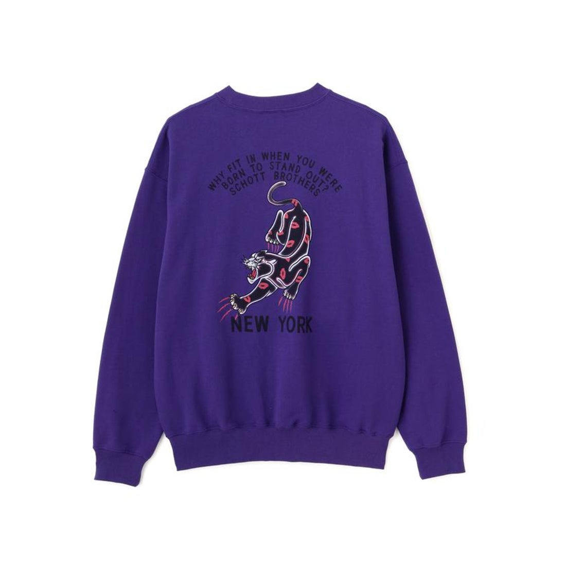 ショット Schott CREW SWEAT KISS PANTHER/クルーネックスウェット
