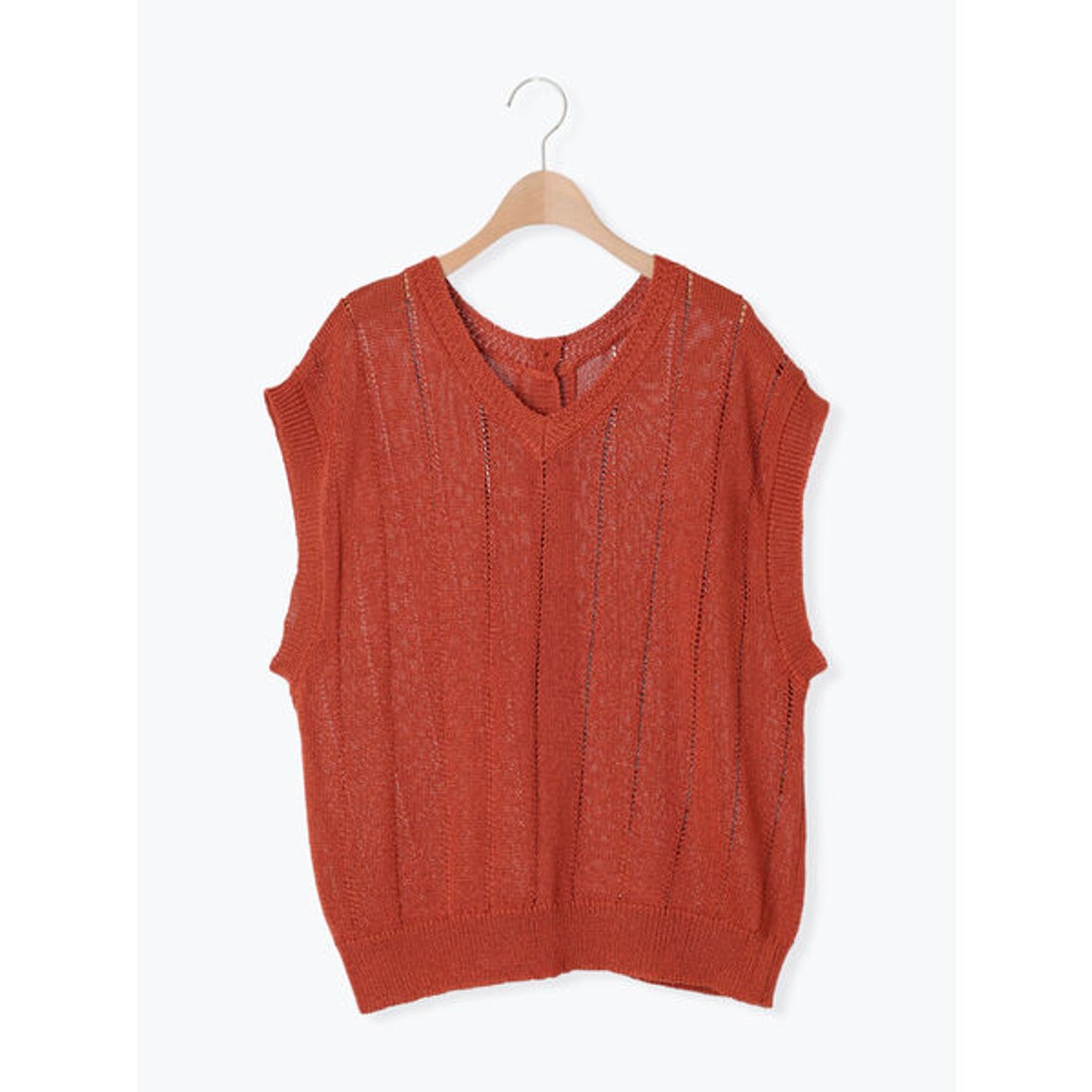 サマンサ モスモス Samansa Mos2 テープヤーン前後2WAYベスト （キナリ