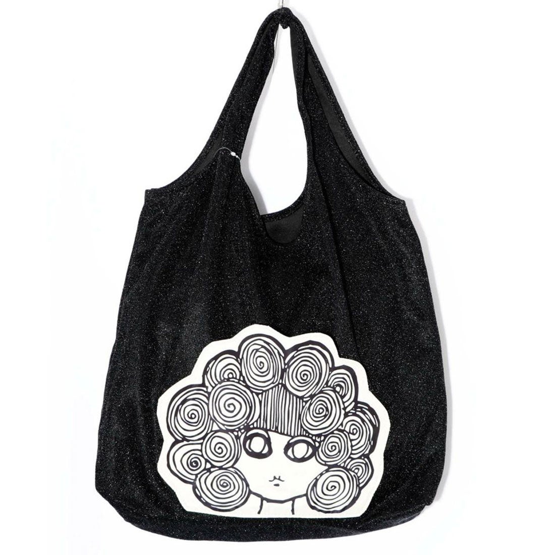 スカラー ScoLar ラメ入りスカラーちゃんハンドバッグ （ブラック