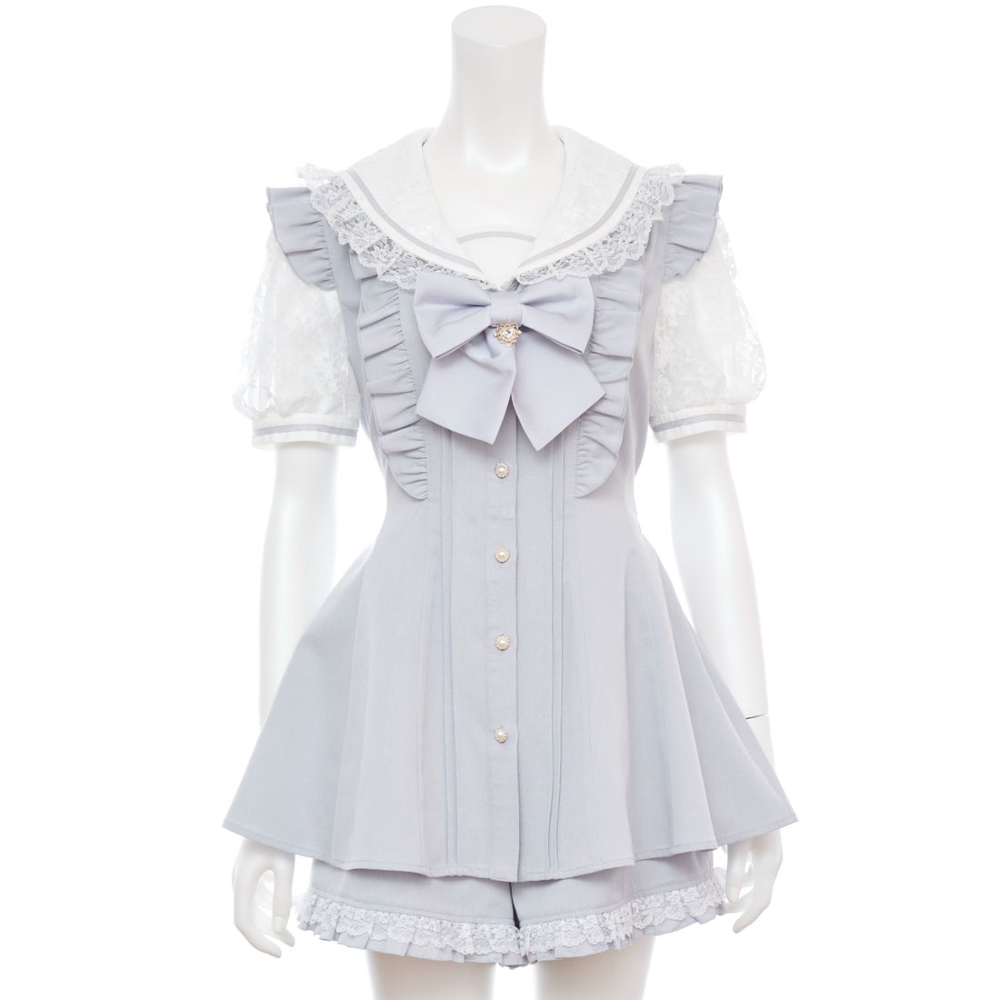 シークレットハニー Secret Honey レースセーラー襟半袖セットアップ