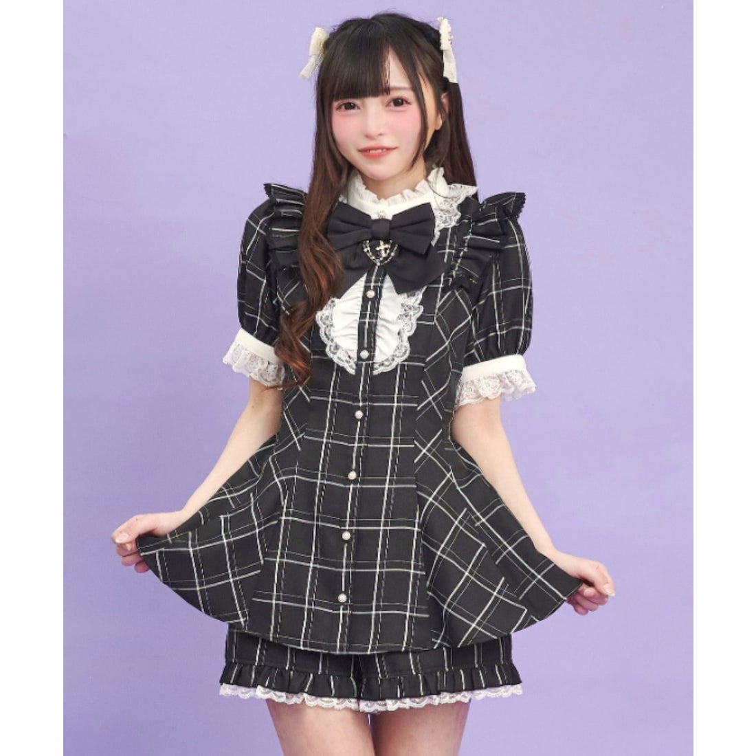 シークレットハニー Secret Honey アクセサリーリボンレースフリル半袖