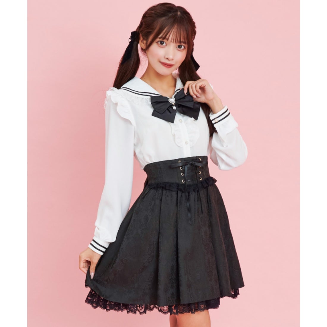 シークレットハニー Secret Honey レースセーラー襟ブラウス