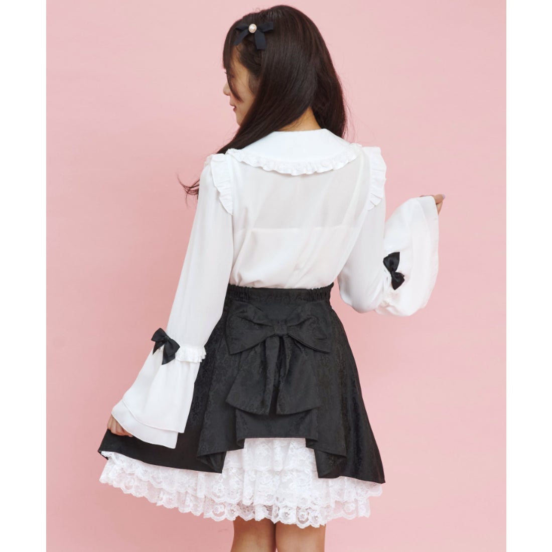 シークレットハニー Secret Honey 袖フリルブラウス （ホワイト