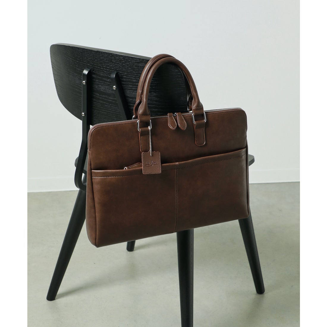 スタンドワークス Stnd works カウレザービジネスバッグ （ダーク