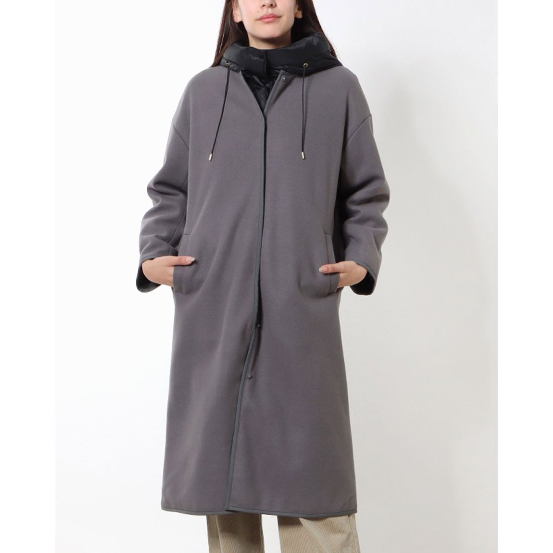 センソユニコ Sensounico 2WAY中綿コート （グレー） -waja bazar