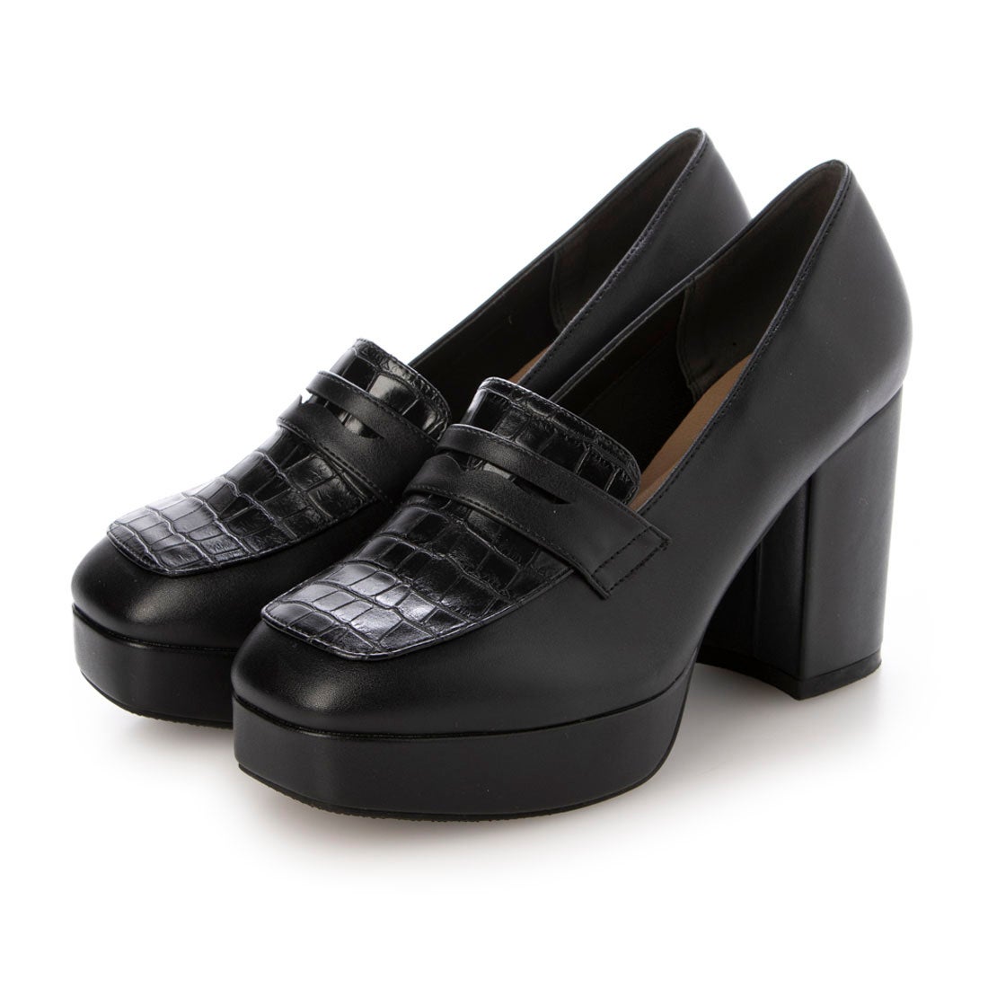 パレード Parade 【厚底】チャンキーヒールローファーパンプス 6538