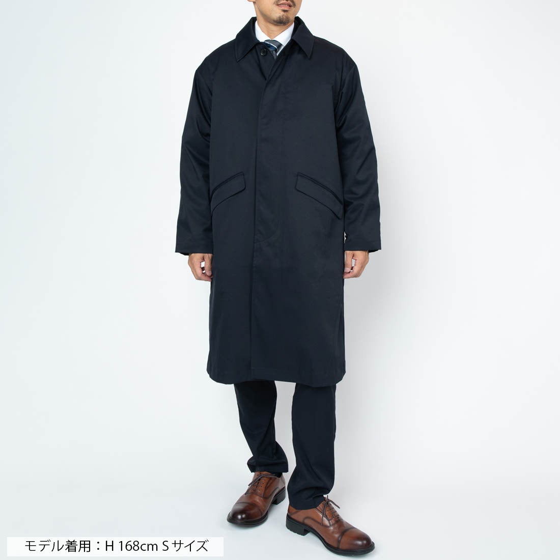 洗える3WAYステンカラーコート ・ライナー付き （ダークネイビー