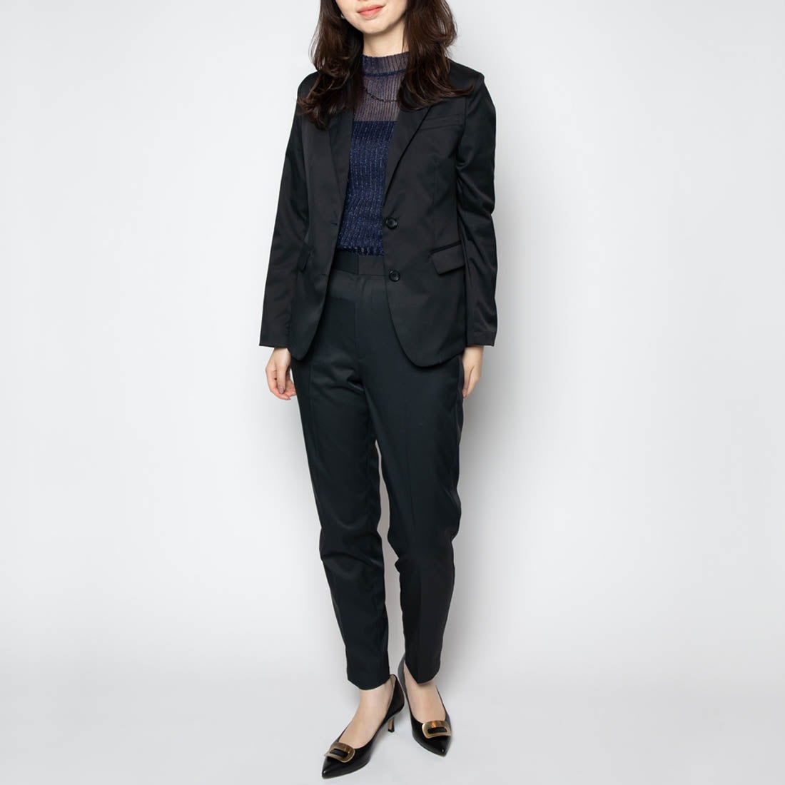 Bizストレートパンツ（ブラック） -WWSワークウェアスーツ公式