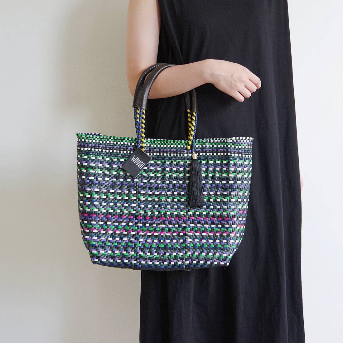 ウーヴン WOVEN メルカドバッグ ミドルトート bk-bag-mid-multi-m