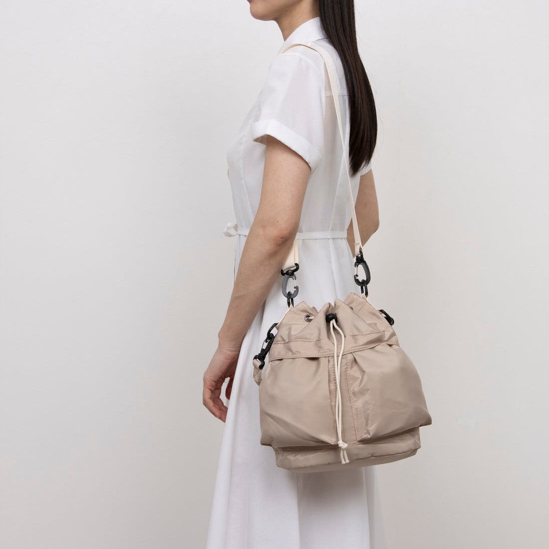 ウェレッグ セレクト welleg sellect 2way 巾着型ショルダーバッグ