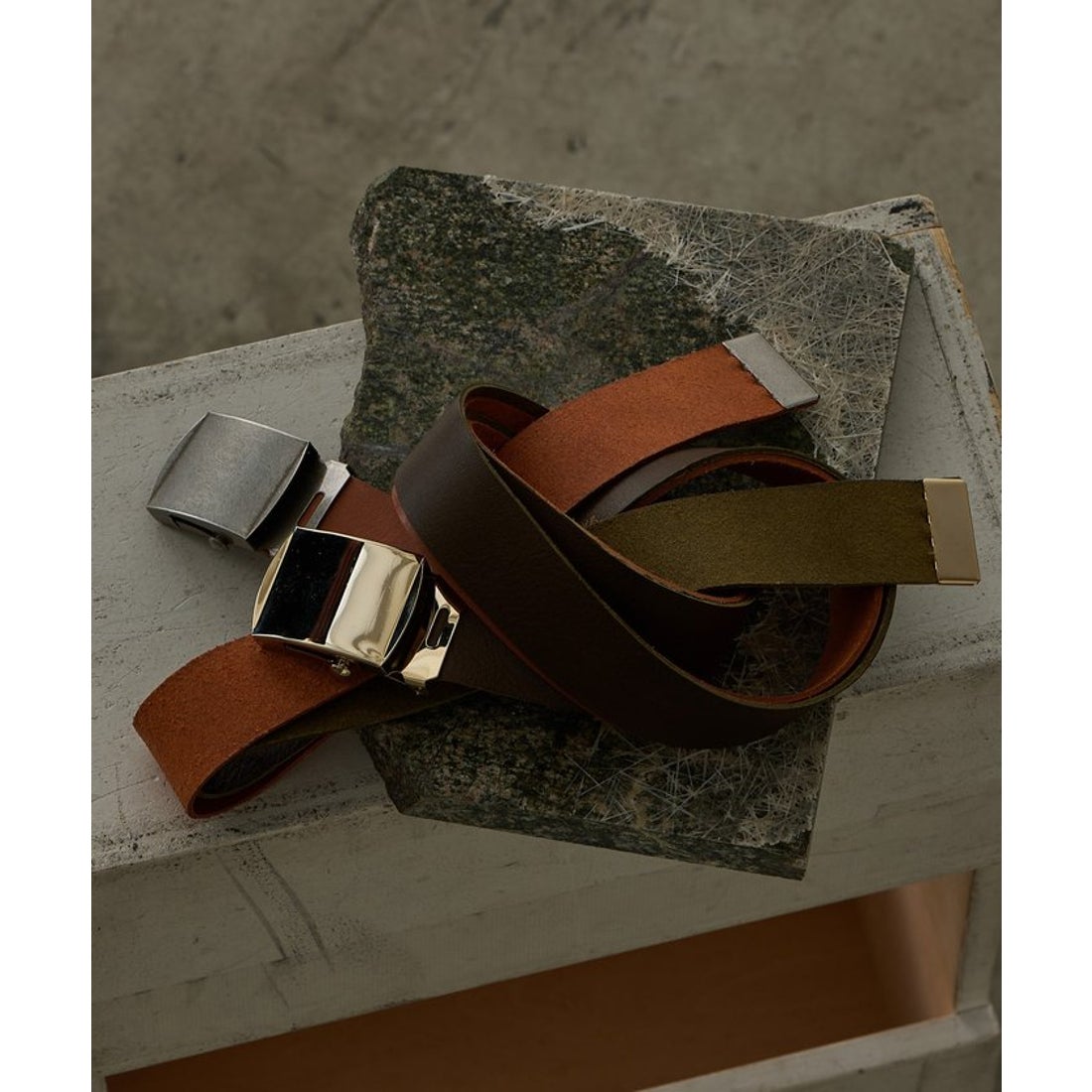 ウィムガゼット Whim Gazette 【Hoaw.】レザーガチャベルト （black