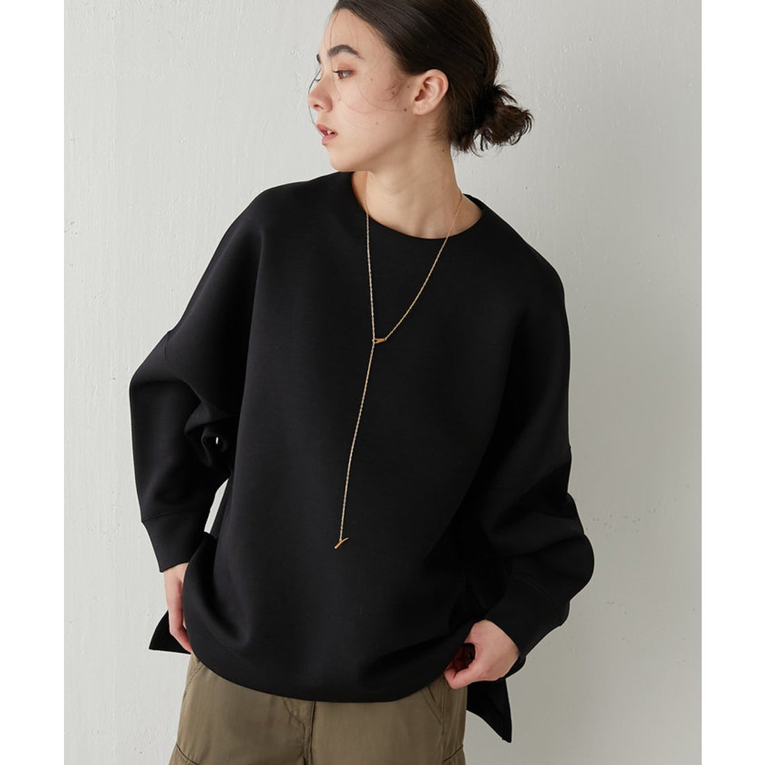 ウィムガゼット Whim Gazette ダンボールプルオーバー （black