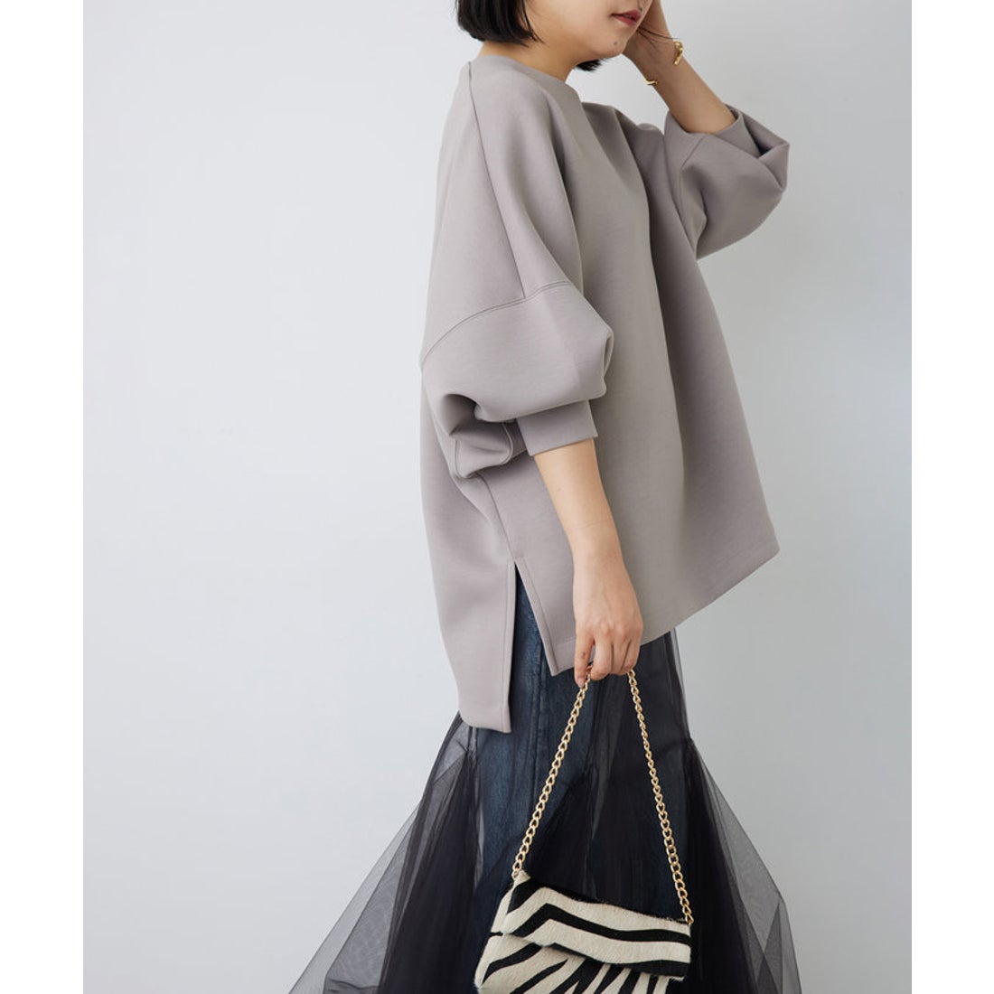 ウィムガゼット Whim Gazette ダンボールプルオーバー （black