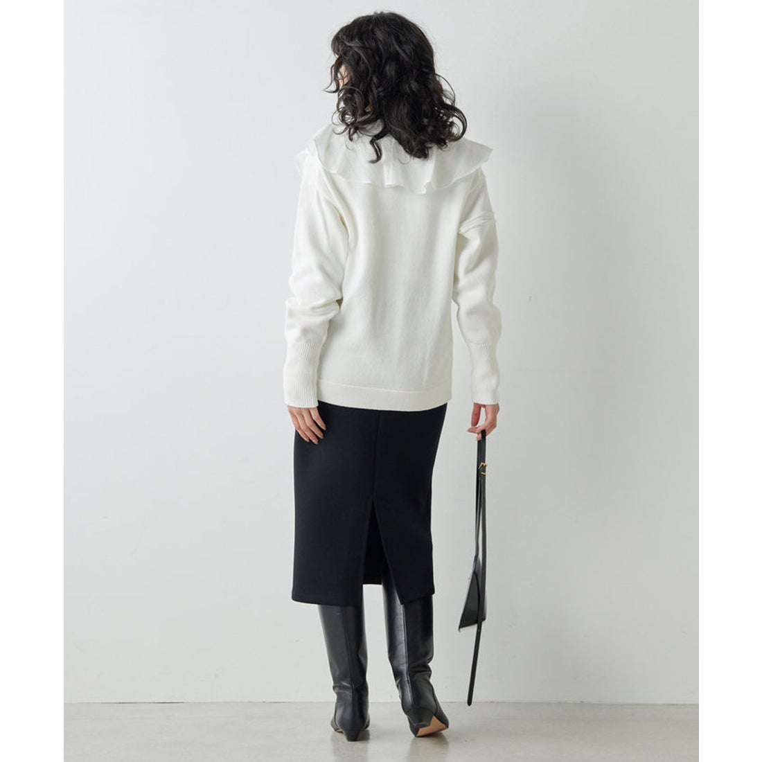 ウィムガゼット Whim Gazette ワッペンニットカーディガン （navy